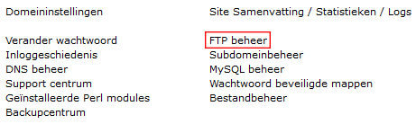 FTP beheer