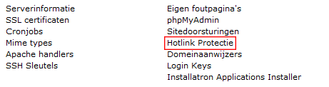 Hotlink Protectie